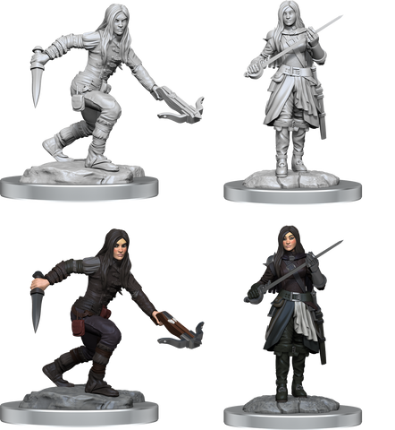 DND UNPAINTED MINIS WV17 HALF-ELF ROGUE FEMALE