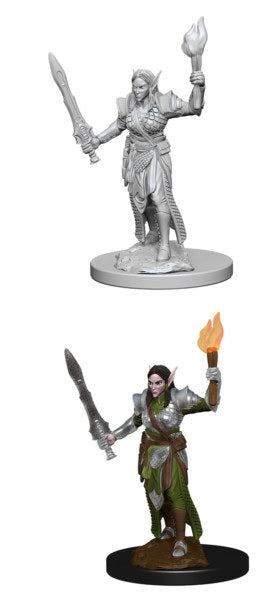 PF UNPAINTED MINIS WV1 ELF FEMALE FIGHTER