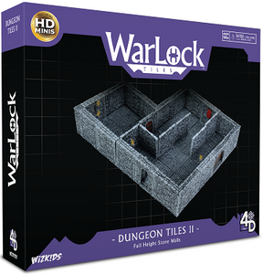 WARLOCK DUNGEON TILES II: FULL HEIGHT STONE WALLS