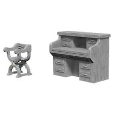 WIZKIDS UNPAINTED MINIS WV5 DESK AND CHAIR