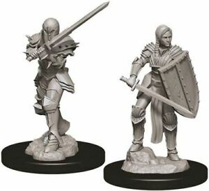 DND UNPAINTED MINIS WV9 FEMALE HUMAN FIGHTER