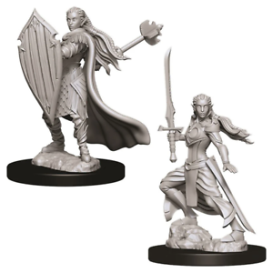 DND UNPAINTED MINIS WV9 FEMALE ELF PALADIN