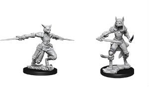 DND UNPAINTED MINIS WV9 FEMALE TABAXI ROGUE
