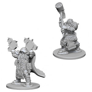DND UNPAINTED MINIS WV2 DWARF MALE CLERIC