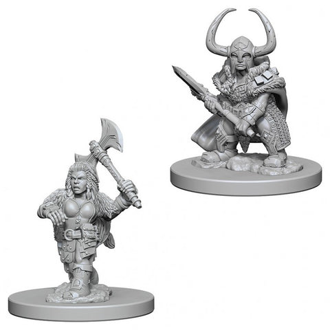 DND UNPAINTED MINIS WV4 DWARF FEMALE BARBARIAN