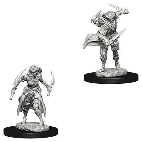 DND UNPAINTED MINIS WV7 TIEFLING FEMALE ROGUE