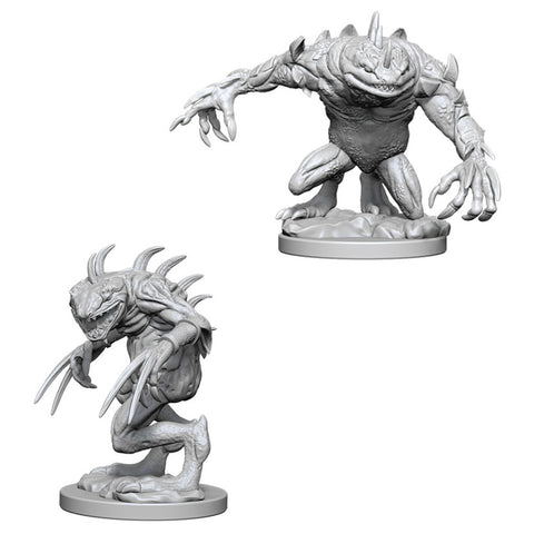 DND UNPAINTED MINIS WV5 GREY SLAAD & DEATH SLAAD