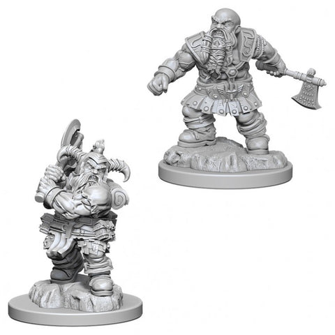DND UNPAINTED MINIS WV6 MALE DWARF BARBARIAN
